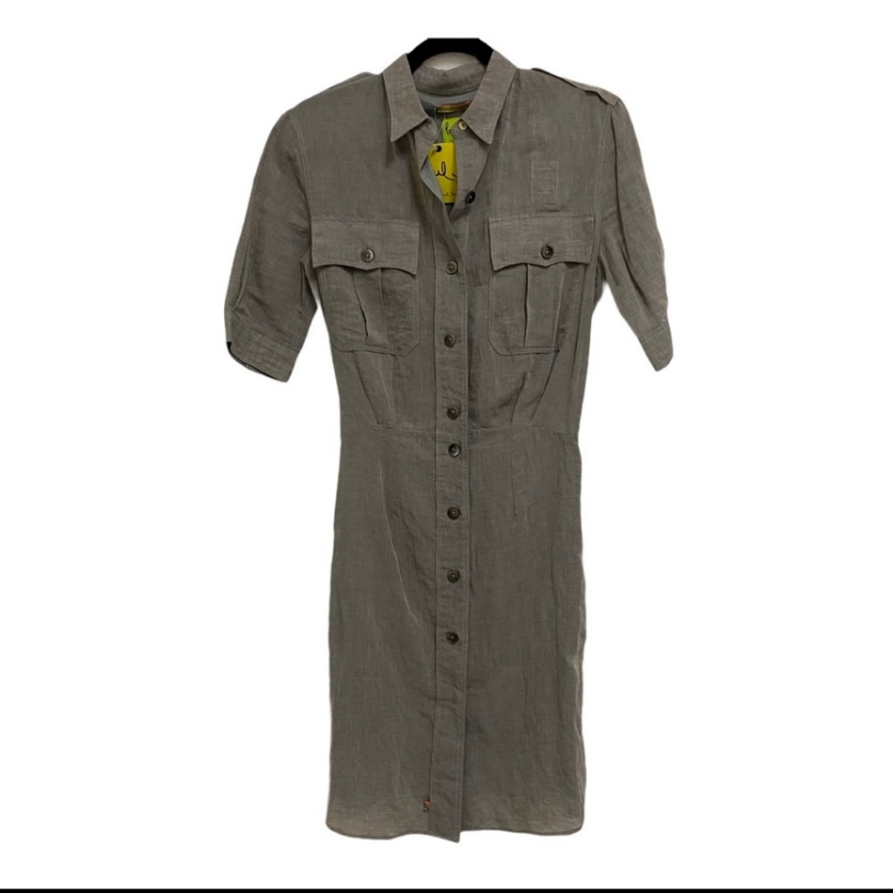 Paul Smith Linen Short Sleeve Shirt Dress NWT